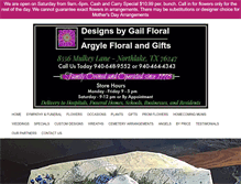 Tablet Screenshot of designsbygailfloral.com